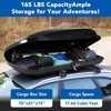 Hard Shell Roof Top Cargo Carrier, 17/17.7 Cu Ft Waterproof Lockable Storage Box for SUV, Truck and Van - 4 of 4