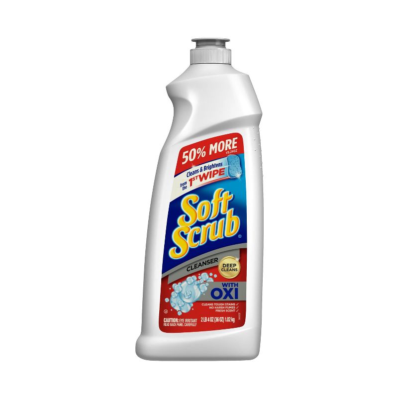 Soft Scrub Multi-Purpose Bathroom Cleanser with Oxi - 36oz, 1 of 15