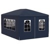 vidaXL Party Tent White Polyethylene, Steel Medium - 3 of 4