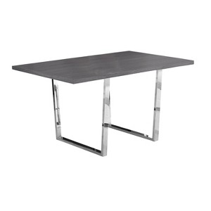 Monarch Specialties Dining Table 60Inch Rectangular Kitchen Dining Room Laminate White Contemporary Modern - 1 of 4
