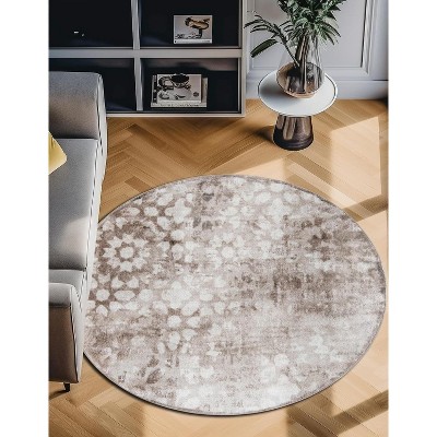Unique Loom Sofia Larvotto Floral Indoor Woven Area Rug