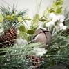 72"L Sullivans Artificial Mixed Pine Berry Christmas Garland, Green-White, Indoor Christmas Decor - 2 of 3