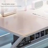 31" Small White Computer Desk - Bedroom & Office Workstation w/ Study Shelf, Modern Writing Table for Home Office - 4 of 4