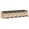 vidaXL Garden Dining Set Beige, Black, Cream White - 3 of 4