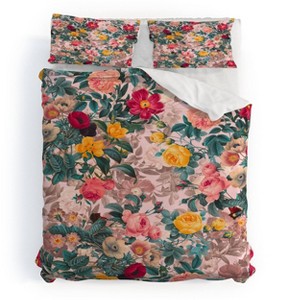 Deny Designs 3pc King Burcu Korkmazyurek Summer Botanical Garden Duvet and Sham Set - 1 of 4