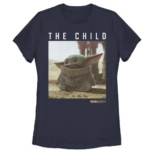Women's Star Wars The Mandalorian The Child Frame T-Shirt - 1 of 4