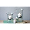 Clear Recycled Glass Votive Holders – 4" Tall Cylinders Set of 3 by Kalalou - 3 of 3
