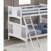 Twin Over Full Bunk Bed with Ladder and Guard Rails for Bedroom - 3 of 4