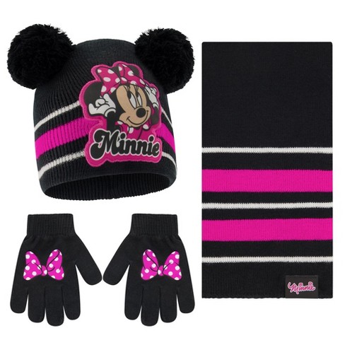 DreamWorks Girls Trolls Pom Pom Winter Hat Glove Set for Little Girls Age  4-7