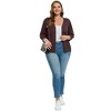 Clearlove Knit Cardigan for Plus Size  Women Open Front Button Lightweight Sweaters V Neck Loose 3/4 Sleeve Cardigans Outwear - 4 of 4