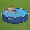 Bestway Steel Pro 10 Foot x 30 Inch Round Framed Above Ground Outdoor Backyard Swimming Pool Set with 330 GPH Filter Pump, Blue - 3 of 4