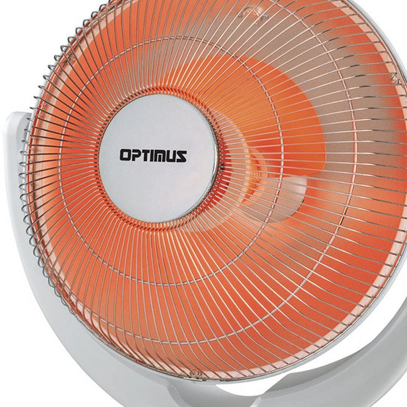 Optimus Radiant Parabolic Dish Electric Space Heater in White, 3 of 5