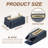 Unique Bargains PU Leather Home Car Office Decorative Tissue Box Cover - 2 of 4