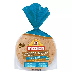 Mission Street Tacos Carb Balance Whole Wheat Tacos - 10oz/12ct