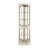 Ridstar 69.84 in. H Corner Glass Display Cabinet with Storage for Living Room-White - 4 of 4