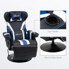 NicBex 90°-130° Recliner Gaming Chair with Swivel Base Plate&Cup Holder,360°Swivel Office Chair Video Game Chairs with Head&Lumbar Pillow,Footrest - 3 of 4