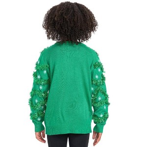 Tipsy Elves Kids Gaudy Garland Ugly Christmas Sweater - Funny Ugly Christmas Sweater for Holiday Parties - 1 of 2