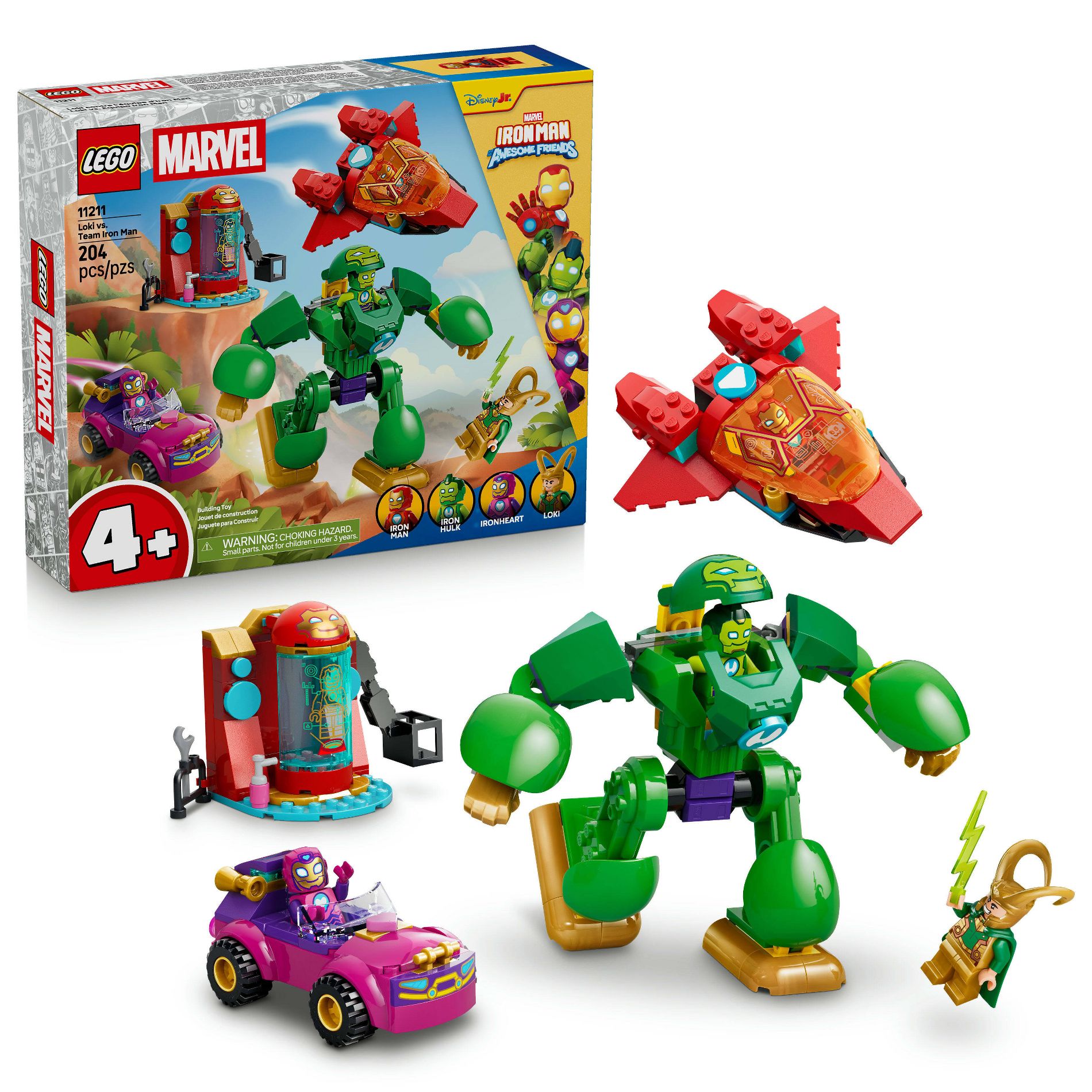 LEGO Marvel Iron Man and His Awesome Friends Loki vs Team Iron Man 11211