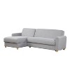 Serta Crosby Convertible Sectional Light Set Gray: Upholstered Modular Sleeper with Storage, Scandinavian Style - 4 of 4