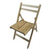 Aghana Digitals 4-Pack Solid Wood Slatted Folding Chairs - 220 LBS Capacity, Indoor/Outdoor Use, - 3 of 4
