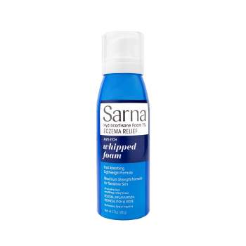 Sarna 1% Hydrocortisone Whipped Foam for Eczema and Itch Relief - 1.7oz