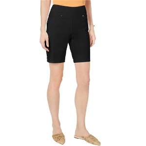 I.N.C International Concepts Womens Curvy Casual Bermuda Shorts, Black, 10 - 1 of 1