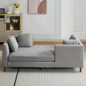 Hrinhom 78"W Oversized Lounge Sofa Chair,Modern Sleeper Sofa Couch with Pillows and Wood Legs - 1 of 4
