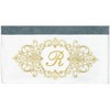 Linum Home Textiles 100% Turkish Cotton MONICA Gold Thread 2PC Embellished Bath Towel Set - 3 of 3