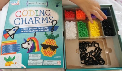 hand2mind Coding Charms, Key Chain Making Kit, Coding Toys, Fuse Beads Kit,  STEM Kits 