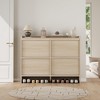Shoe Cabinet with 3 Flip Drawers, Wooden Shoe Organizer Cabinet with Adjustable Shelf, Shoe Storage - 3 of 4