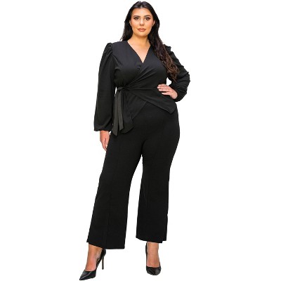 L I V D Women's Yelena Crepe Wrap Top