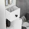 SEVOBAL Bathroom Storage Cabinets Tall Narrow Cabinet with Adjustable Shelves and Door Storage for Bathroom, White, 7.75"*7.75"*70.75" - 3 of 4