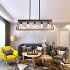 KTMBDW Farmhouse Chandeliers for Dining Room, Rustic Kitchen Island Light Fixture, 5-Light Linear Pendant Lighting Rectangular Chandelier - 4 of 4