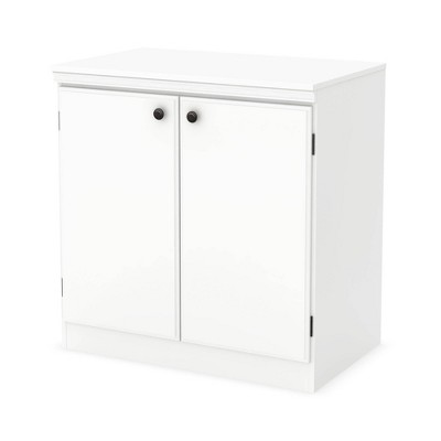 Morgan 2 Door Storage Cabinet Pure White - South Shore