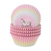 Unique Bargains Disposable Baking Cups Greaseproof Paper Multicolor 1.89"x1.18" 100 Pcs - 3 of 4