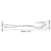 Unique Bargains 410 Stainless Steel Home Kitchen Restaurant Spoons 3 Pcs - 2 of 4