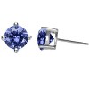 Guili Baby/Kids Sterling Silver Cubic Zirconia Earrings for a Sparkling Look - Colors: Red, Purple, Clear, Blue, Green, White, Yellow. - 3 of 3
