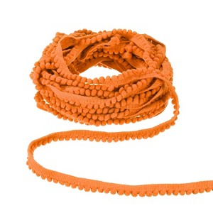 Unique Bargains Nylon Multipurpose Use Lightweight Good Elasticity Ball Fringe Trim - 1 of 4