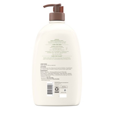 Aveeno Daily Moisture Lotion with Soothing Oats and Rich Emollients - Fragrance Free - 33 fl oz_2