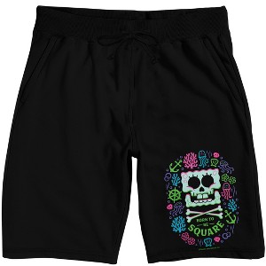 The SpongeBob Movie: Search For SquarePants (2025) Men’s Black Lounge Shorts - 1 of 4