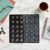 Bright Creations 2 Pack Coin Collection Album, Holds Up To 180 Coins Each, Dark Blue, 6.5x11.4 in - 2 of 4