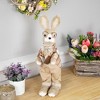 Northlight Rustic Boy Rabbit Easter Figure with Book - 16.25" - Beige - image 2 of 4