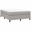 vidaXL Box Spring Bed Frame Light Gray 53.9 in.x74.8 in. Full Fabric - 3 of 4