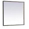 Elegant Lighting Pier 30x30 inch LED Mirror with Adjustable Color Temperature 3000K/4200K/6400K in Black - 4 of 4