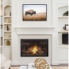 Kate & Laurel All Things Decor Sylvie American Bison Buffalo in Prairie Grass Framed Canvas Wall Art Brown - 2 of 4