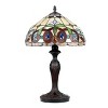 Chloe Lighting Serenity Tiffany-Style Dark Bronze 1 Light Table Lamp 12" Shade - 2 of 4