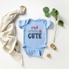 The Juniper Shop Red White And Cute Stars Baby Bodysuit - 2 of 2