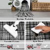 Nasitip Washable Rug-Modern Plaid Area Rug Non Slip Soft Rugs-Low Pile Foldable Floor Cover Accent Carpet - 4 of 4