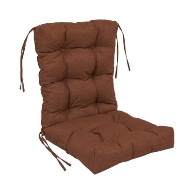 Blazing Needles, 18-inch by 38-inch Spun Polyester Solid Outdoor Tufted Chair Cushion