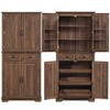 Dexmalle Farmhouse 71" Tall Freestanding Kitchen Storage Cabinet with Pull Out Cabinet - 2 of 4